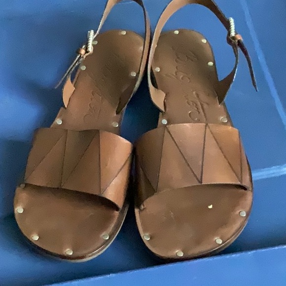 Brighton Shoes - Women’s, Brighton, Leather, Asbury Sandals, Color Carmel, Size 7